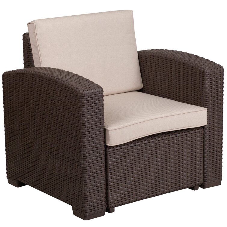 Rattan cushion online chair